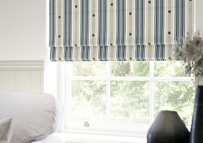 The British Stripe Co. William, Polzeath No.1 - Twist&Fit Roman Blind - Image 5